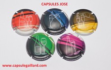 Série de 5 Capsules de champagne GENERIQUE (Bouteille - Octobre 2022)