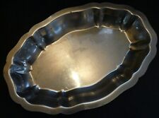 Plat de service inox ovale creux – 34,5 x 23,5 cm – Ref 4629C