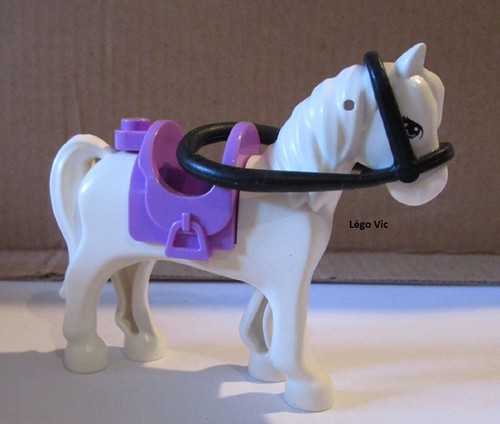 Lego 93083c01pb02 horse white - horse,