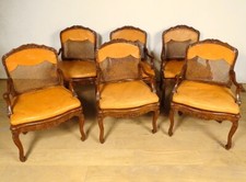 Suite 6 fauteuils cannés