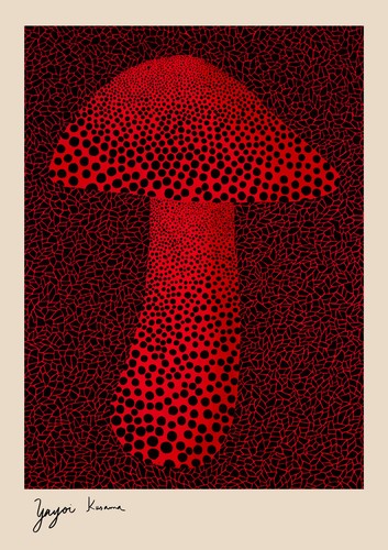 Yayoi kusama champignon - yayoi,