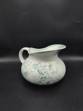 Ancien broc de toilette, Sarreguemines, Modèle Jardinière, U et C