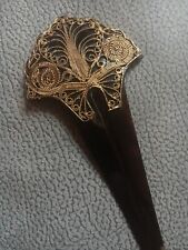 ANCIEN PEIGNE A CHIGNON PIC A CHEVEUX FILIGRANNE