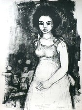 MINAUX André - La  belle brune - Lithographie originale signée et numérotée