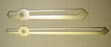  AIGUILLES ACIER 80 mm X 60 mm DE STYLE MODERNE POUR PENDULE OU RÉVEIL 1950/1960
