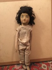 poupee tissus carton platre vers 1920