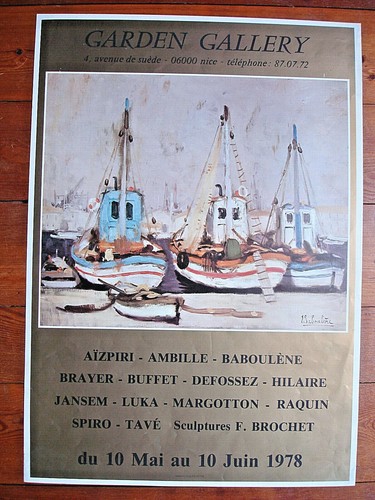 Affiche baboulene 1978 garden - affiche, baboulene-1978-garden