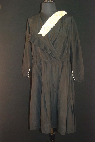 Robe crêpe soie noire - crêpe, de