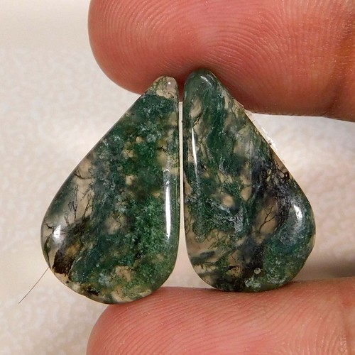 Paire cabochon poire en - cabochon,