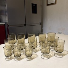 vintage lot de 15 verres à
