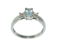 Bague En Or Blanc 9 Carats