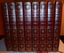 Mémoires de Vidocq l- 8 vol. couverture cuir 1980 - Livre de Paris Art Hachette