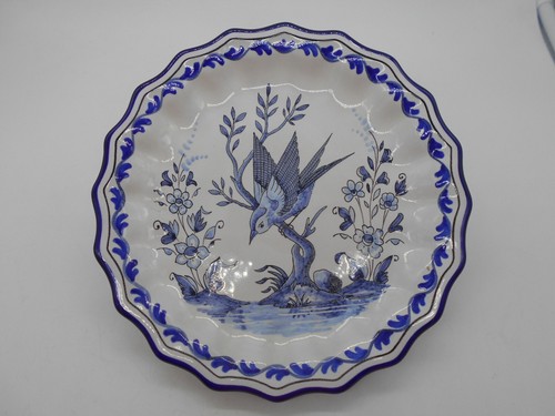Assiette decor oiseau - ),