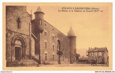 ANWP10-0902-69 - STE-FOY-L'ARGENTIERE - la mairie et le chateau de fenoyl