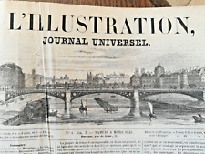 L'ILLUSTRATION 1843 N°1 à N°26 JOURNAL UNIVERSEL Reliés