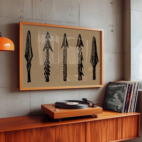 Tribal african spearhead - tribal,