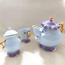 Ensemble théière et tasse 3 types pour dames La Belle et la Bête de Tokyo...