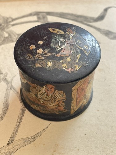 Ancienne boite ronde carton - boite,
