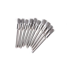 LOT DE 10 / BROSSE ACIER INOX