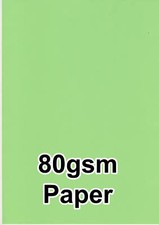 50 COULEUR VERT PRINTEMPS 80gsm PAPIER A4 POUR IMPRIMANTE INK JET LASER COLORE