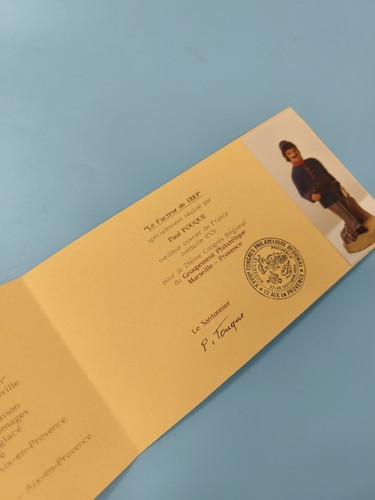 Carte philatélie pliable