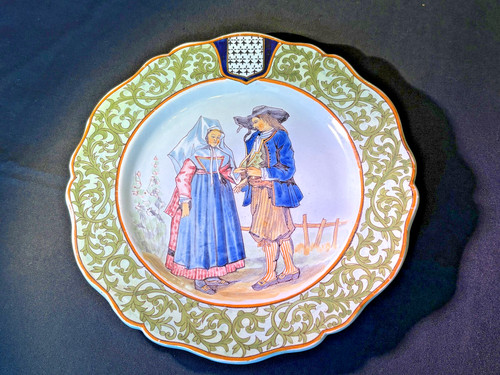 Assiette quimper porquier beau - porquier,