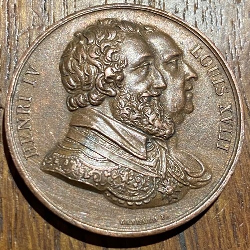 Medaille louis xviii henri - louis, iv