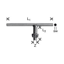 Clé de mandrin BOSCH 16 mm - 1607950041