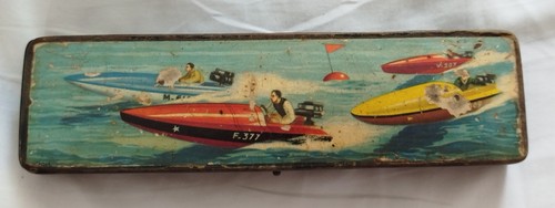 Ancien plumier boîte - ,