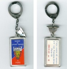 Porte-clé keychain sapeur pompier Paris 16ème fire-fighter