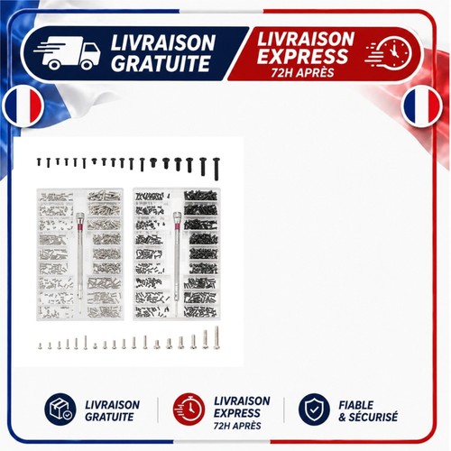 Kit 1000 micro vis réparation