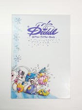 Ancien Bloc Carnet 5 Feuilles Glitter Paillettes Feuille A4 DIDDL DIDDLINA Rare