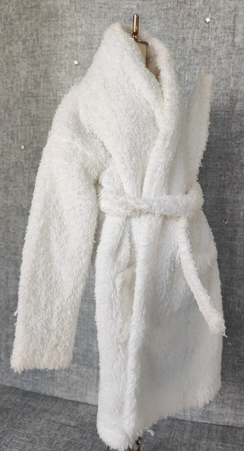 Peignoir éponge blanc poupée - peignoir,