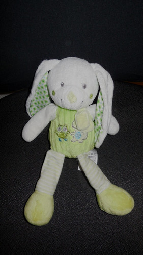 Doudou peluche lapin blanc - doudou,