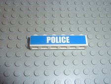 LEGO Brick 1 x 6 with White