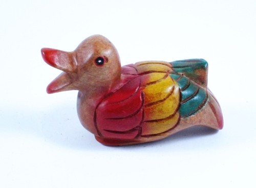 Canard sculpté bois de - canard,