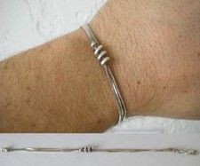 18CM / JOLI BRACELET chaines 3 rangs / 6GR en Argent massif 925 N°595