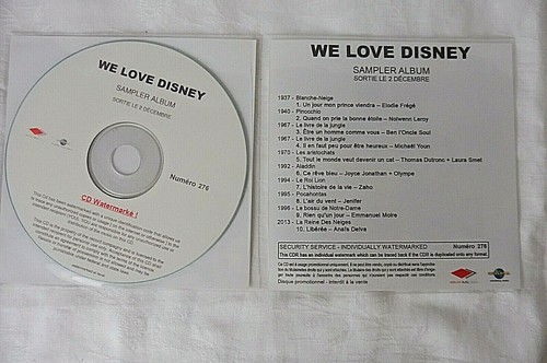 Promo disney chansons - disney,