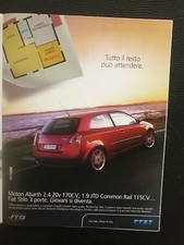 6/2003 PUB VOITURE FIAT STILO 16V ABARTH CAR AUTOS ORIGINAL ITALIAN AD