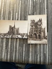 2 cartes postales cathédrale