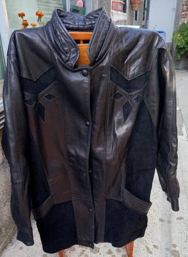 Manteau cuir femme - cuir,