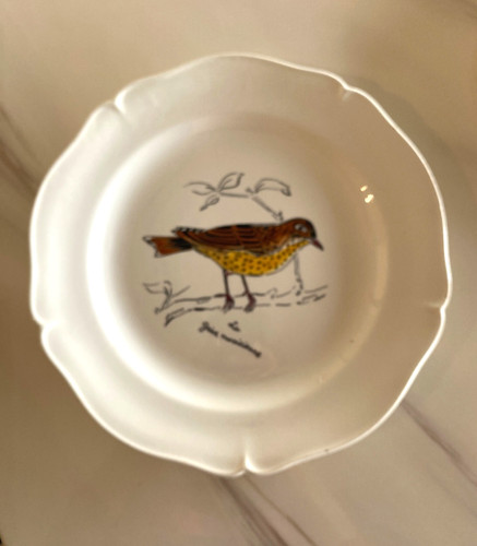 Ancienne assiette dessert - assiette, à
