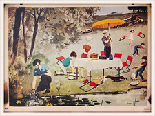 Ancienne affiche scolaire 1967 double face Fernand Nathan. n°27 et 28. Vintage.