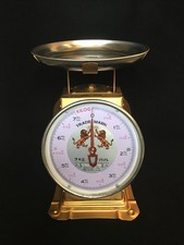 Ancienne BALANCE DE COMMERCE Thaïlandaise 7 Kilos Double Cadran Plateau Amovible