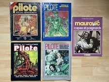 Lot de 5 Magazine Revues Livres " Pilote " Spécial Fantastique et autres,Vintage
