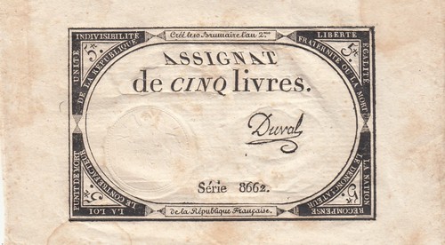 France livres 10 - -, brumaire