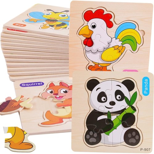 Lot puzzles bois pour - en,