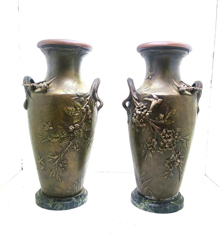 Lot deux vases et - lot,