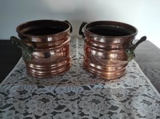 Lot de 2 cache-pots- têtes de