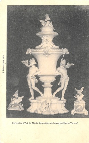 Carte postale porcelaine - carte,